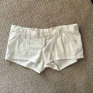 White Corduroy Shorts